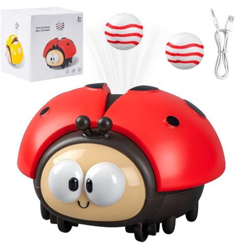 Pipihome Marienkäfer Luftballon Spielzeug, Marienkäfer Ballspielzeug, Ladybug Spielzeug Schwebender Ball, Baby Spielzeugs, Sinnesspiele Kinder für Zuhause
