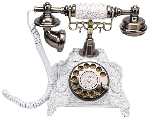 Cocoarm Telefono per Libro degli Ospiti con Audio, Telefono Audio retrò Vintage in ABS con Scheda di Memoria da 32 GB, Esportazione USB e Batteria Incorporata da 1350 MAh, per Feste di Matrimonio,