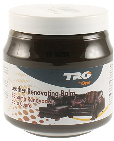 TRG the One Leather Renovating Balm, wax-based cream, cleanses and nourishes leather, Dark Brown, 300 ml