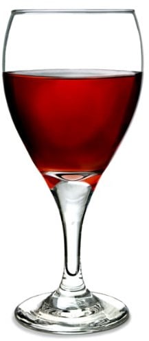 Teardrop Tear Wine Glasses 12.5oz Lined and CE Stamped at 250ml - x4 - LCE Lined Wine Glasses