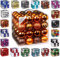 64 Christbaumkugeln 6cm Kugelbox Kunststoff bruchfest // Dekokugeln Weihnachtskugeln Baumkugeln Baumschmuck Set Inge-Glas Plastik PVC 60mm (Copper-Brown)