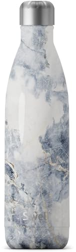 S'well Unisex's Stainless Steel Water Bottle, Blue Granite, 750ml