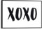 REINDERS Gerahmtes Bild, XOXO, Wohnzimmer, Bilder, Wanddeko, Room Decor, MDF, Schwarz-Weiß, 20x30cm