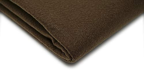 Acrylic Craft Felt Fabric, 150cm Width, 20 Colour Options, Sold by The metre, Free Delivery (Dark Brown)
