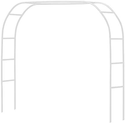 Metall-Pergola-Arbor, Hochzeitsbogen, 2 m breit x 180 cm hoch oder 120 cm breit x 200 cm hoch, 2 Größen, leichte Gartendekoration, weiße Laube