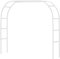 Metall-Pergola-Arbor, Hochzeitsbogen, 2 m breit x 180 cm hoch oder 120 cm breit x 200 cm hoch, 2 Größen, leichte Gartendekoration, weiße Laube