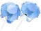 pewterhooter Women 925 Sterling Silver Crystal Stud Earrings (Summer Blue)