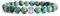 MetJakt Natürliche 8 mm Edelsteine Heilung Crystal Stretch Perlen Armband Armreif mit 925 Sterling Silber Double Happiness Anhänger (Afrikanischer Türkis AAA+)