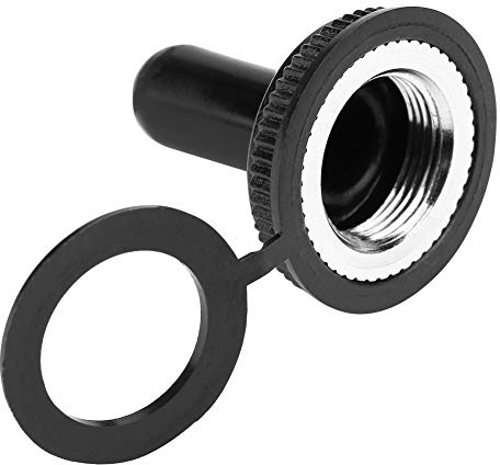Kippschalter Wasserdichte Kappe, Kippschalter Wasserdichter Stiefel, 20 Stücke 12mm Rocker Kippschalter Wasserdichte Gummikappe Stiefelabdeckung Schwarz