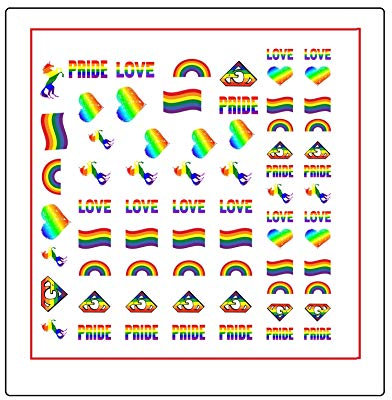 Pride LGBT Collection (Pride LGBT Nail Art Decals)