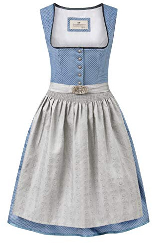Stockerpoint Mujer Dirndl Ines Vestido para ocasión Especial Not Applicable, Gris Azulado, 40