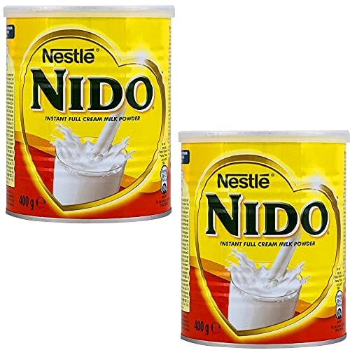 Nestlé Nestle Nido Instant Full Cream Leche en polvo, 2 x 400 g