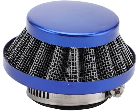 WOOSTAR Filtro Aria Alluminio Moto 35mm Sostituzione per 50cc 70cc 90cc 110cc 125cc ATV 4 Route Dirt Pit Bike Go Kart Scooter Blu