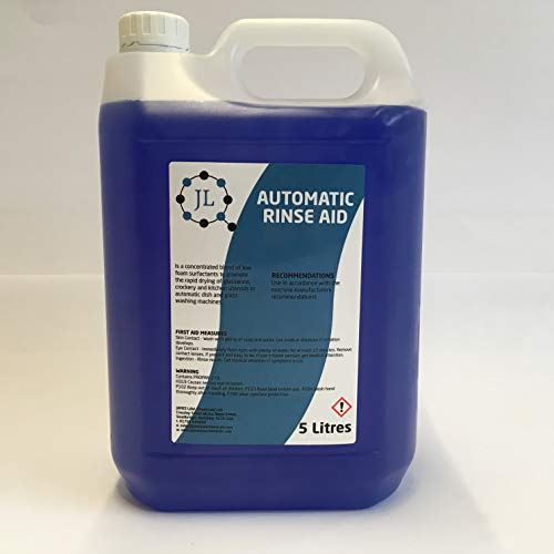 Professional Grade Highly Activated Glasswasher/Dishwasher Rinse Aid for Shinier, Cleaner and Drier Dishes - 4 x 5 Litres