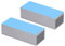 Kühlrippen, Aluminium-Kühlkörper korrosionsbeständig 100x40x30mm Kompakte Größe für Power Board für elektronischen Chip(Mit Wärmeleitkleber)