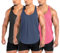 Lehmanlin Débardeur Homme Sport Musculation,Marcel Debardeur Homme Musculation Stringer, Chemises à Séchage Rapide(Lot de 3 : Rose + Noir + Bleu, L)