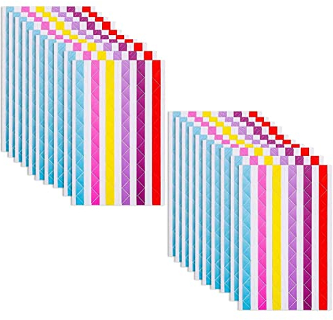 20 Feuilles Coins de Photo Autocollants Fotoecken Selbstklebend,2040 Stück DIY Album Corner Aufkleber FotoEcken Selbstklebend für Scrapbook Bild Album für Scrapbook Deko Fotoalbum Tagebuch Dekoration