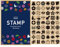 WAKUWAKU 54 Stück Holz Gummistempel Traditionelles Japanisches Design Set für DIY Handwerk Scrapbook Malerei Buchstaben Tagebuch Kartenherstellung Geschenk Made in Japan Tokyo Hellbraun