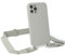 EAZY CASE - Handykette Silikon mit Karabiner - kompatibel mit iPhone 12 Pro Handyhülle mit breitem Umhängeband, Handykordel mit Silikon, Hülle mit Band, Kette für Smartphone, Taupe - Clips Taupe