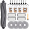 Kit d'accessoires pour Dreame L20 Ultra, comprenant 1 brosse principale, 4 tampons de serpillère, 4 filtres à poussière, 4 sacs à poussière, 8 brosses latérales