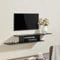 [en.casa] Étagère Murale pour TV Meuble Télévision Flottante Support Écran avec Étagères et Passe-Câbles Panneau de Particules 21 x 150 x 25 cm Noir