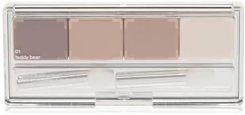 Clinique All About Shadow™ Quad | Langanhaltender Lidschatten in 4 opulenten Farben | wischfest + farbtreu + sicher für empfindliche Augen