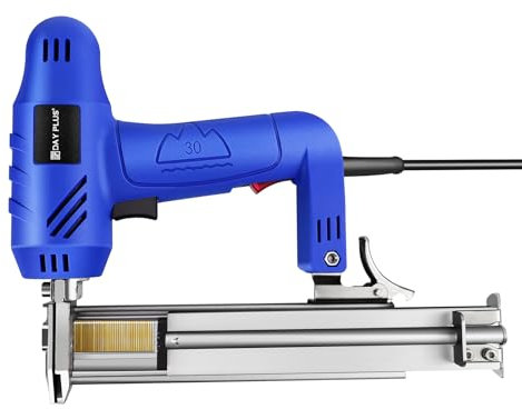 Heavy Duty Nail Gun Electric with 18GA 100 Nails & 300 Staples 1600W 2-in-1 Corded Brad Nailer and Stapler for Wood/Upholstery/Fence/Picture Framing and Other DIY Woodworking