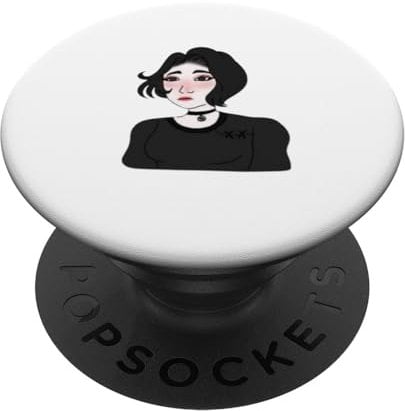 Doomer Girl E-girl Feels Wojak Meme PopSockets mit austauschbarem PopGrip