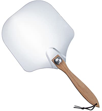REITINGE Zusammenklappbare Aluminium-Pizzaschaufel, Kombination, Pizza-Holzgriff, Aluminium-Pizzaschaufel, Backschaufel, Pizza-Transfer