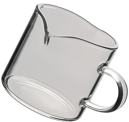 FUNOMOCYA Handmade Coffee Cup Espresso Milk Lemon Juicer Milk Frothing Pitcher Coffee Milk Pitcher Italian Espresso Cups Manual Juicer Measuring Cup Milk Frothing Cup High Borosilicate Glass