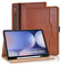 Vkooer Custodia per Samsung Galaxy Tab S10 Ultra 2024/Tab S9 Ultra 2023 da 14,6 pollici con portapenne, in pelle PU, con visualizzazione multiangolare, con funzione di supporto, con tasca, funzione