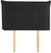 IDIMEX Kopfteil JALEYA mit Holzbeinen 90 cm in schwarz - gepolsterte Bettrückwand, Kopfende für Einzelbett, Headboard mit Stoffbezug