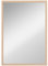 HOMCOM Wandspiegel 50 x 70 cm dekorativer Spiegel mit 4 Haken, rechteckiger Spiegel mit Holzrahmen Hängespiegel für Schlafzimmer, Badezimmer