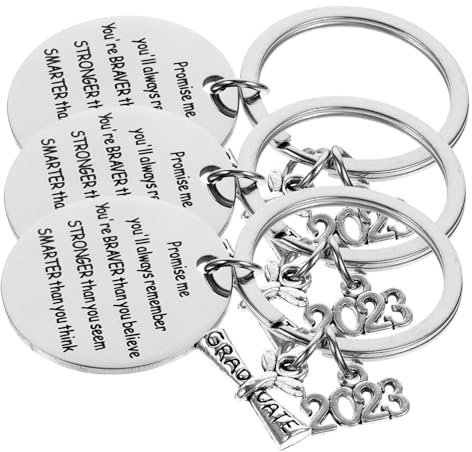 WATIIFUFU Elegante 3-teilige Abschluss-schlüsselanhänger Für Frauen Taschenanhänger Rucksack Hängende Dekorationen