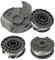 JAMHER F016800569/F016800385 Bobines pour coupe-bordure sans fil Bosch EasyGrassCut 23/26/18/18-230/18-260/18-26 longueur 4 m Ø 1,6 mm et couvercle de bobine F016F05320 (3 Bobines, 1 Couvercle)