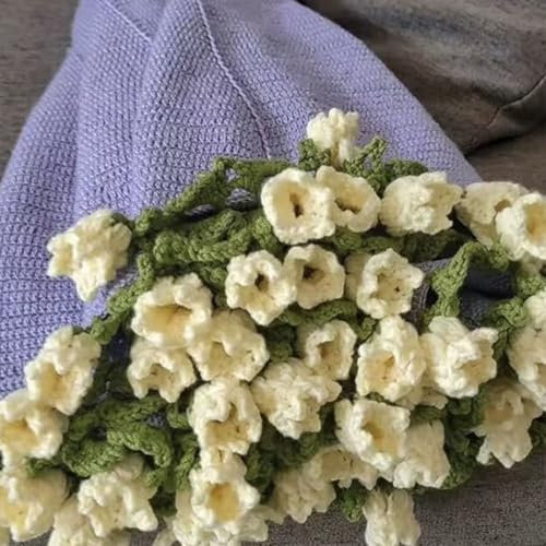 Couverture de Bouquet de Roses DIY Faite à la Main, Bouquet de Roses, Tons Pastel, Fleurs avec Crochets en Fil, tutoriel, Cadeau pour la décoration intérieure (D)