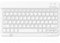 COEZFE Teclado Inalámbrico Bluetooth, 10” Teclado Universal Recargable para Tablets, Pequeño Teclado Inalámbrico para iPad/Samsung/Xiaomi/Honor/Huawei Tablet, QWERTY Español Ñ, Blanco