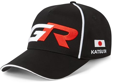 Toyota Gazoo Racing, Offizielle 2025 World Rally Merchandise, Team Takamoto Katsuta Drivers Baseballkappe, Schwarz, Rot, Weiß, Schwarz/Rot/Weiß, Einheitsgröße