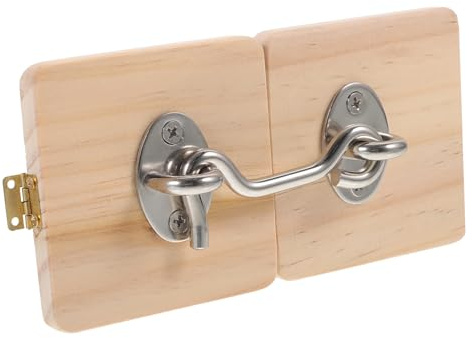 YARNOW Busy Board Door Latch Sensory Toy for Toddlers 16x8cm Wooden Diy Busy Board Accessory Educational Baby Toy