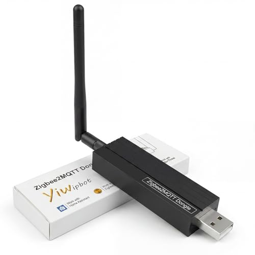 Yiwipbot Zigbee 3.0 USB Dongle-P Gateway, TI CC2652P+CP2102N Dual-Chip, Universal Zigbee USB Gateway with Antenna for Home Assistant, OpenHAB, ZHA, Zigbee2MQTT