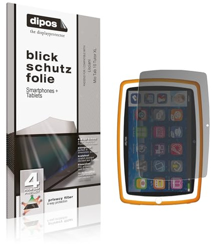 dipos I Protezione Vista compatibile con Lisciani Mio Tab 10 Tutor XL Pellicola Prottetiva Privacy 4 modi