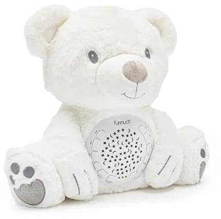 Eisbär mit Projektor und Musik