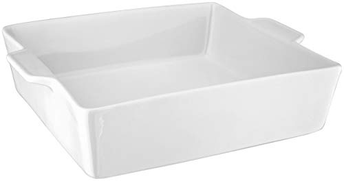 Judge Essentials Square Baker, 16 x 16 x 6 cm, Porcelain, White