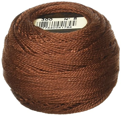 DMC Pearl Cotton Ball Size 8 87yd-Very Dark Mahogany