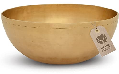 Bol Chantant Tibétain - Grand Bol Pelvien, Ø 29 cm, 2 050 g, Basses fréquences pour massage sonore efficace et thérapie sonore de la partie supérieure du corps, Qualité Professionnelle