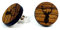 NaturSchatulle Holzohrringe Gravur Hirsch I Holzschmuck Holz Ohrringe 925 Sterling Silber natürliche Ohrschmuck Ohrstecker Damen Zebrano