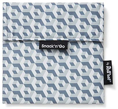 Roll'eat ®Snack'n'Go Tiles | Wiederverwendbarer und Ökologischer Snackhalter ohne BPA, Grau