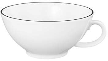Seltmann Weiden 001.741626 Lido Black Line Teeobertasse 0,14 L, Schwarz