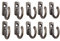 Crochet Mural Décoratif de Clé Hanger Vintage Bronze, 10Pcs