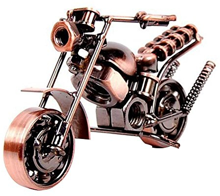 SwirlColor Motorrad Modell, Eisen Motorrad Geschenk für Kunst Sammlung Oder Desktop Dekoration(Art2)